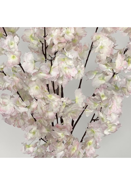 Yapay Ağaç Pudra Bahardalı Ağacı 80 cm Ağacı Japon Kiraz Çiçeği Siyah Saksılı modelleri