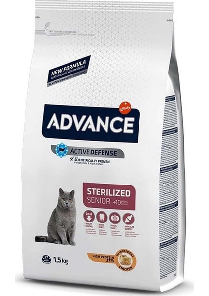 Tavuklu ve Arpalı Kısırlaştırılmış Yaşlı Kedi Maması 1,5 kg
