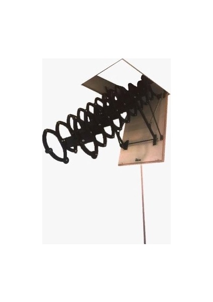 Makaslı 60X70 cm Katlanır Çatı Merdiveni