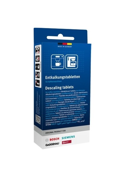 Espresso Makinesi Temizleyici Tablet 20 Li