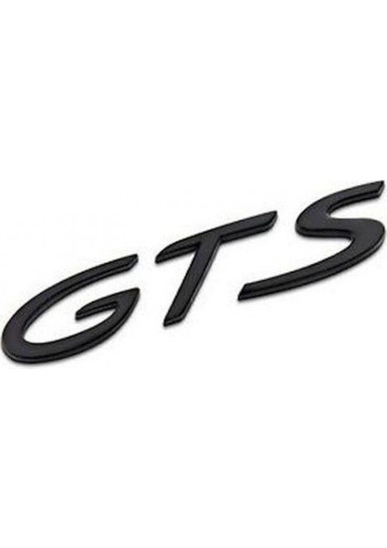 Porsche 'gts' Bagaj Yazısı Siyah