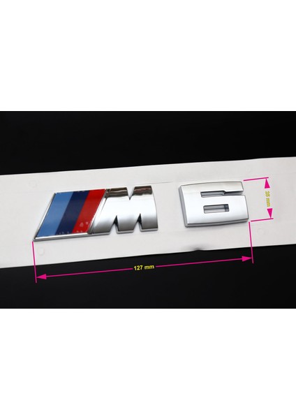 Bmw M6 Bagaj Yazısı Krom