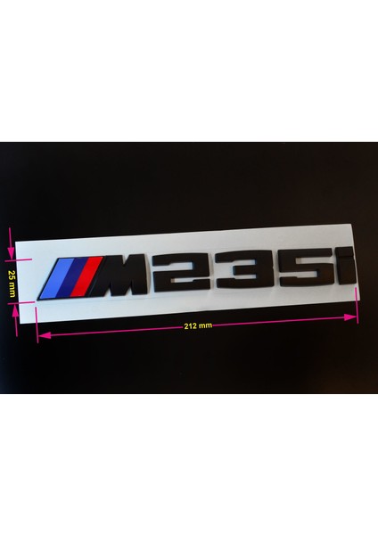 Bmw M235I Yazı Siyah