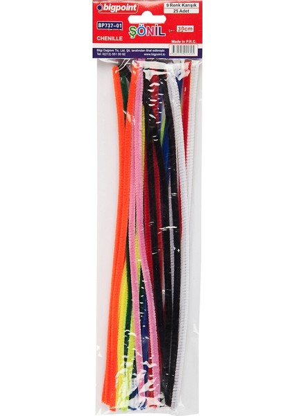 Sonıl 30 Cm 9 Renk 25'Li