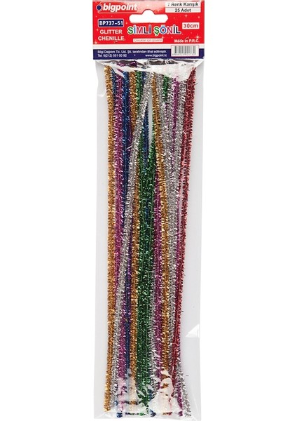 Sonıl Simli 30 Cm 7 Renk 25'Li
