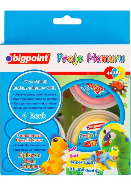 Proje Hamuru 28Gr. 4 Renk N:Bp763-04