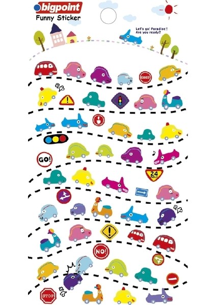 Sticker Kabartma Taşıtlar