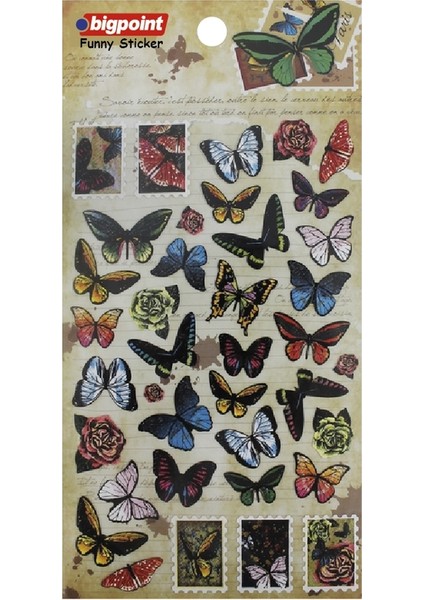 851-13 Sticker Kelebekler Bp85113