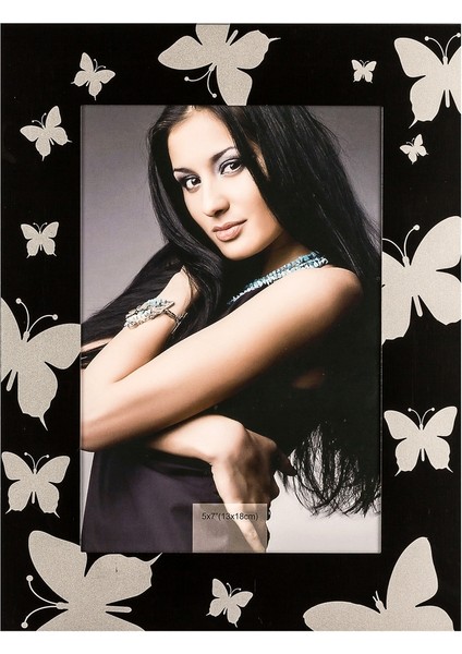 Fotoğraf Çerçevesi Kelebek Desenlı 13X18