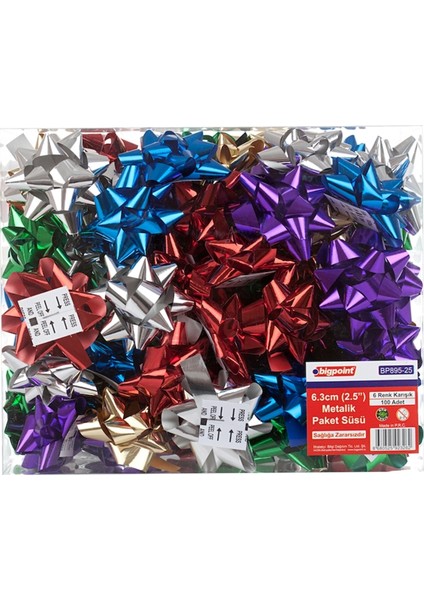 Paket Süsü Metalik 2.5'' 100'Lü