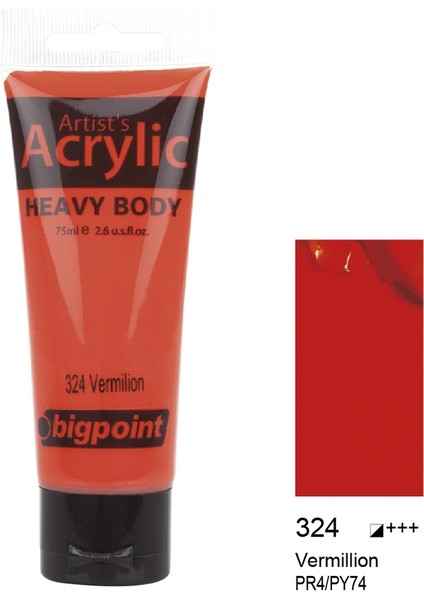 Akrilik Boya 75 Ml Vermilion 324