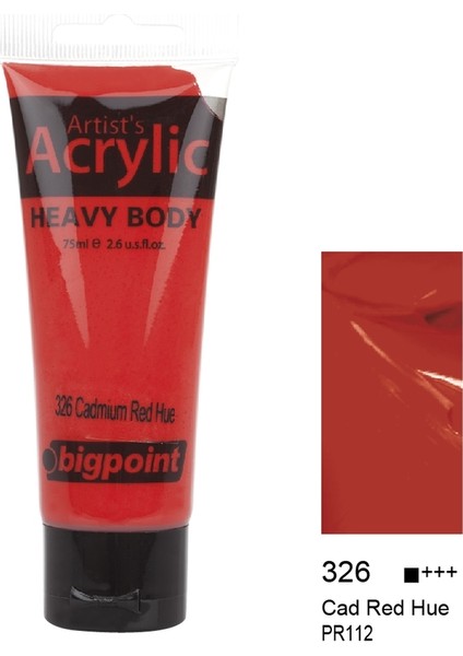 Akrilik Boya 75 Ml Cad Red Hue 326