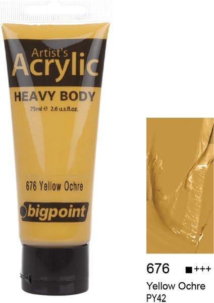 Akrilik Boya 75 Ml Yellow Ochre 676