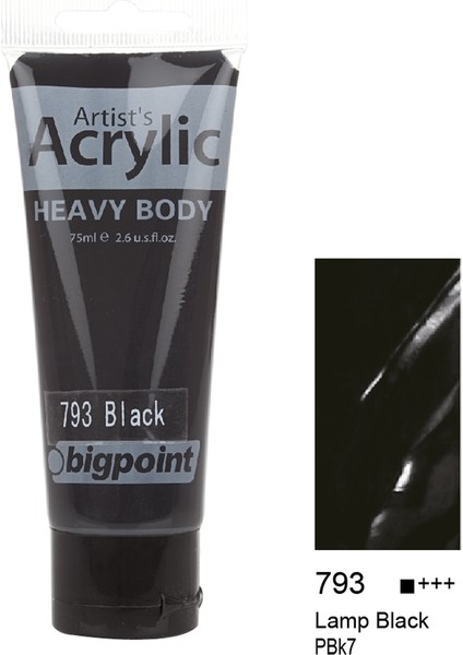 Akrilik Boya 75 Ml Lamp Black 793