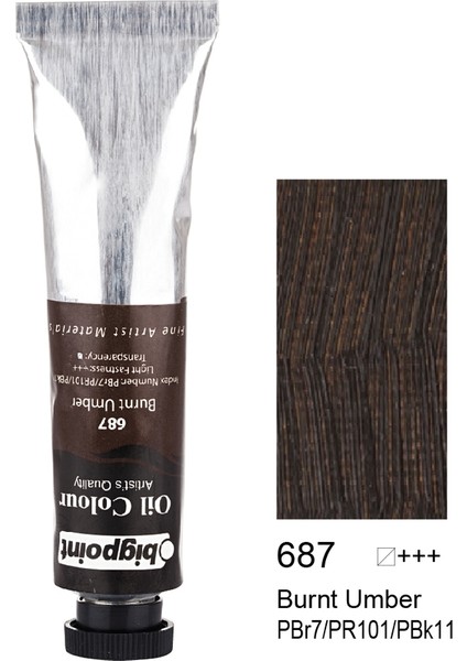 Yaglı Boya 45 Ml Burnt Umber 687