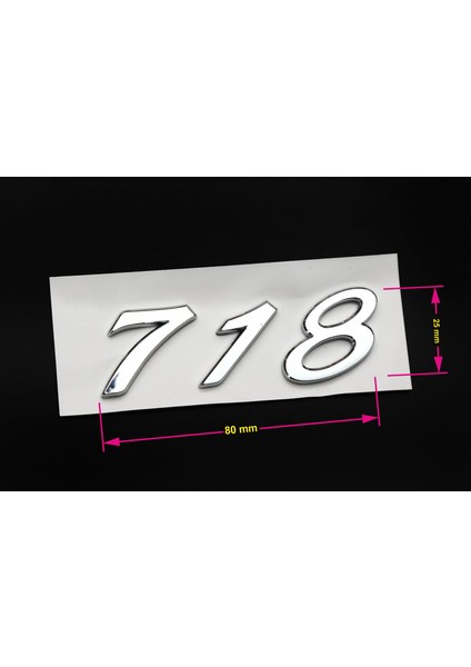 Porsche 718 Yazı