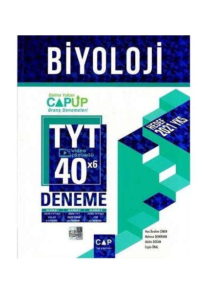 Çap Yayınları TYT Biyoloji 40 x 6 Up Deneme