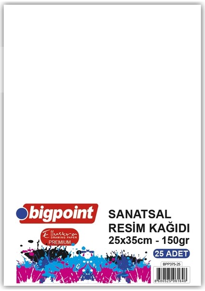 Sanatsal Resim Kağıdı 25x35cm 150 Gram - 25 Yaprak