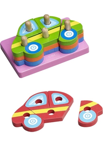 Ahşap 93071 Yapboz Araba Bohjd93071
