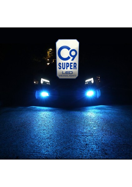 Ultra Buz Mavi LED Xenon Soğutuculu Far Ampulü 9400 Lümen 10000K 9006 fiyatları