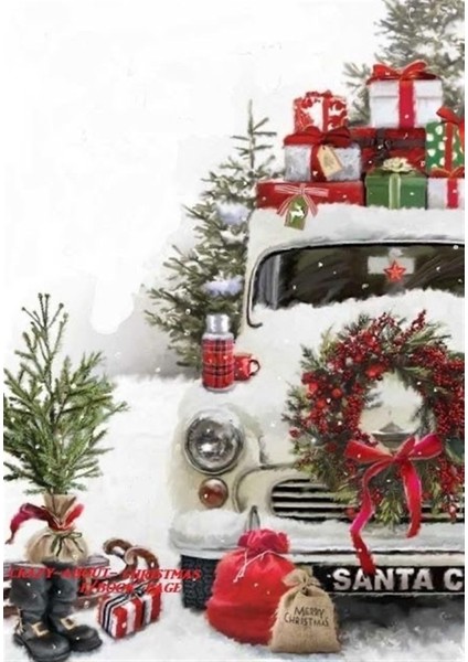 Marcel Sanat Elmas Mozaik Puzzle Tablo Yılbaşı Serisi 41 x 58 cm