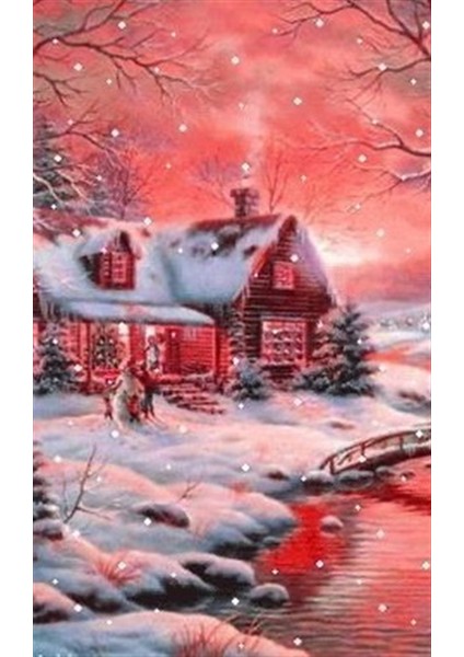 Marcel Sanat Elmas Mozaik Puzzle Tablo Yılbaşı Serisi 36 x 58 cm