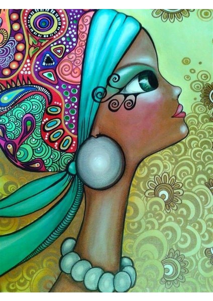 Marcel Kristal Modern Serisi Elmas Mozaik Tablo 41 x 56 cm