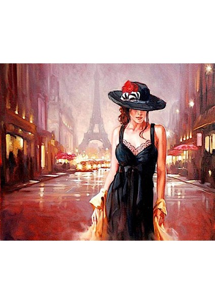 Paris'te Aşk Marcel Sanat Elmas Mozaik Puzzle Tablo 61 x 51 61 x 51