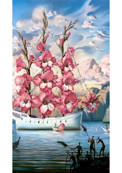 Umut Gemisi Elmas Mozaik Tablo 36 x 64 cm