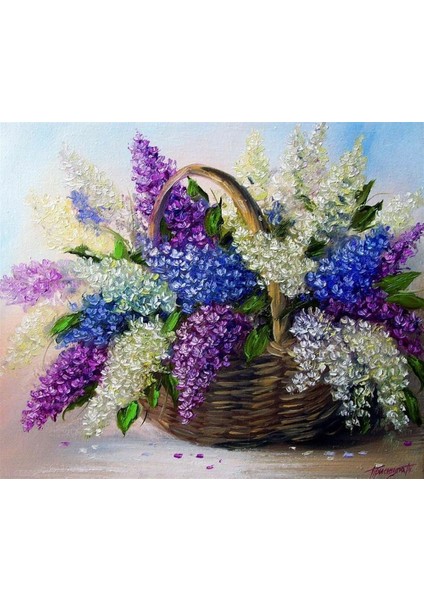 Marcel Çiçek Elmas Mozaik Tablo 66 x 56 cm