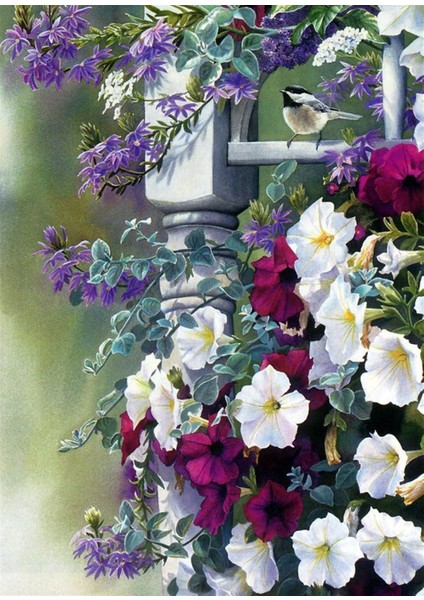 Marcel Çiçek Elmas Mozaik Tablo 41 x 58 cm