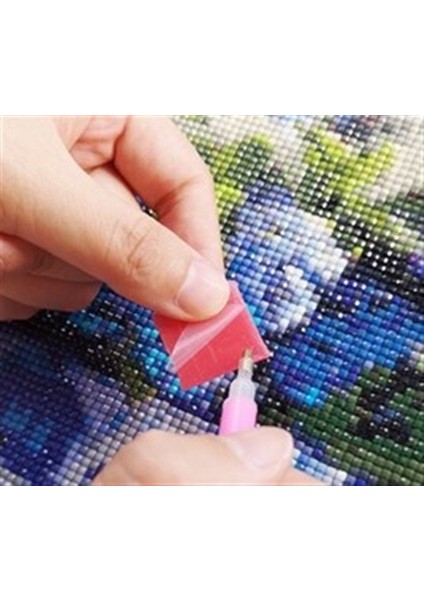 Penceremden Sonbahar Marcel Sanat Elmas Mozaik Puzzle Tablo 38 x 51
