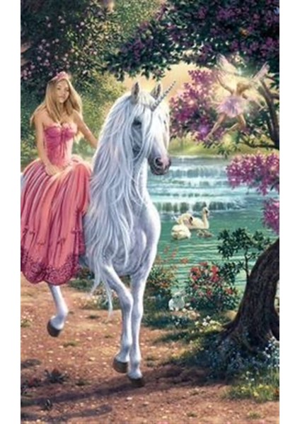 Marcel Sanat Perinin Sihirli Orman Gezintisi Elmas Mozaik Tablo 36 x 60 cm