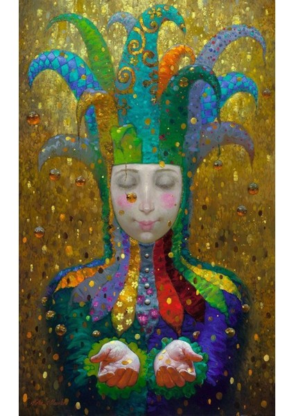 Marcel Kristal Modern Serisi Elmas Mozaik Tablo 41 x 66 cm