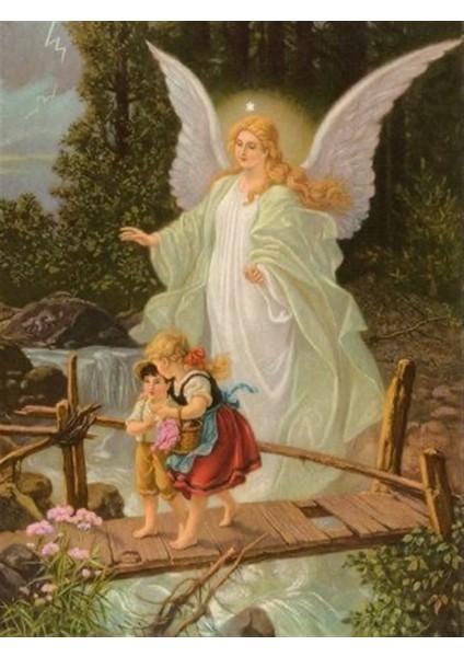 Marcel Sanat Melek Serisi Elmas Mozaik Tablo 43 x 58 cm