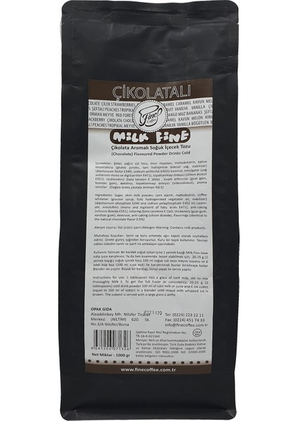 Çikolatalı Milkshake ( 1000 gr )