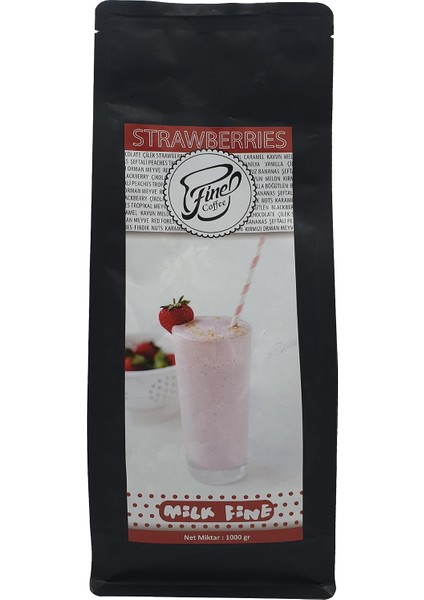 Çilekli Milkshake ( 1000 gr )