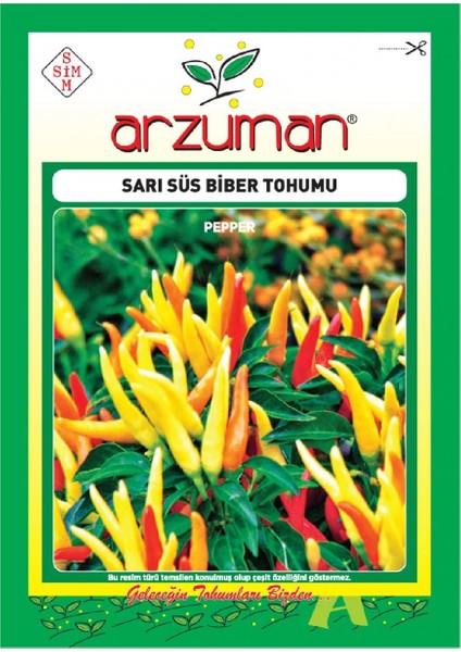 Sarı Süs Biber Tohumu (5 Gr)