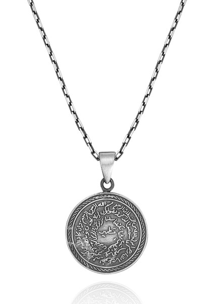 925 Ayar Gümüş Ayetel Kürsi ve Nazar Dualı Erkek KOLYE4144240000248