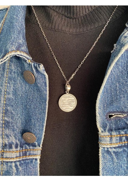 925 Ayar Gümüş Ayetel Kürsi ve Nazar Dualı Erkek KOLYE4144240000248 modelleri