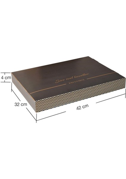 Tepsi Kutusu 32X42X4 cm (800 Gr) - 50'li