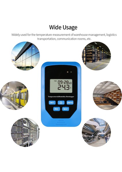 Mbw Mini USB Nem Sıcaklık Veri Kaydedici Rh Temp Datalogger (Yurt Dışından)