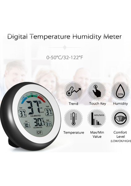 Mbw °C / °F Dijital Termometre Higrometre Sıcaklık ve Nem (Yurt Dışından)