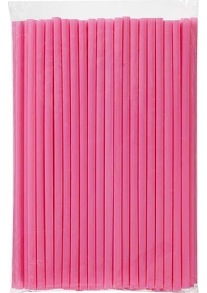 Plastik Frozen Pipet Pembe - 100'LÜ