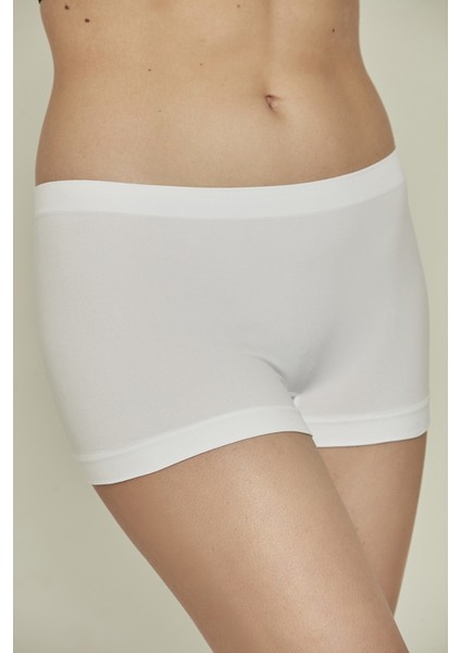 C13000 Dikişsiz Boxer Beyaz