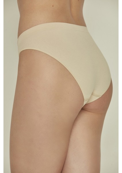 C13001 Dikişsiz Slip Külot Ten