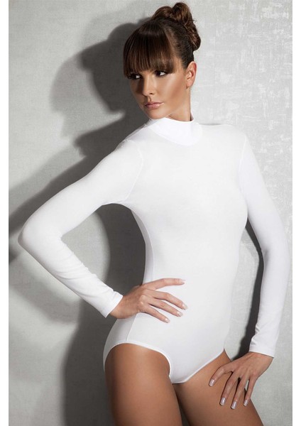 Beyaz Kadın Body 12407