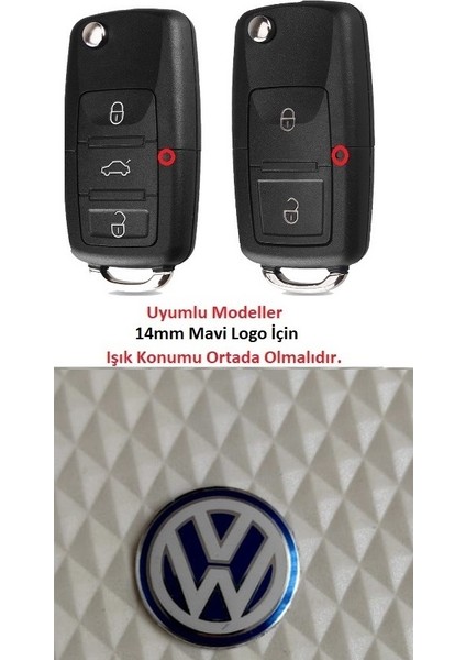Volkswagen Anahtar Logosu 14MM fiyatları