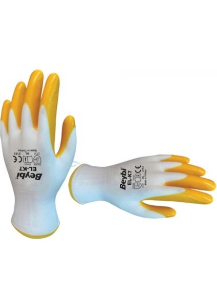 Nitril Eldiven Sarı XL/10 Beden Pn7 1 Çift