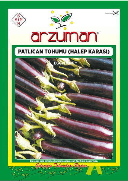 Halep Karası Patlıcan Tohumu 10 Gram